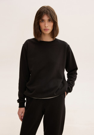 Світшот тринитка basic жіночий чорний